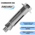 CHUMBADOR CBA A 3/8 X 3.1/2 C/PARAF C/20 ANCORA